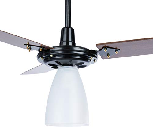 Ventilador Marbella New 110/127V 3P, Tron, Preto/Mogno