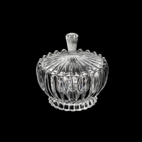 POTICHE DECORATIVO CRISTAL C/TAMPA GENEVA 11x11cm