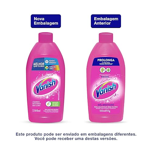 Vanish Tira Manchas Líquido Multiuso Para Roupas Coloridas 500Ml