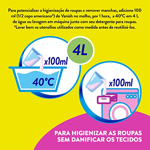 Vanish Tira Manchas Líquido Multiuso Para Roupas Coloridas 500Ml