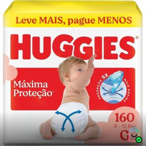 Fralda Huggies Supreme Care, G, 160 fraldas