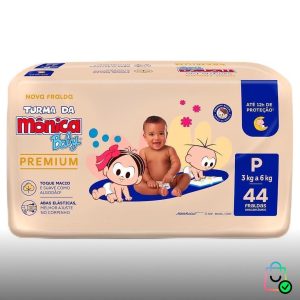 Turma da Mônica Baby Premium Econômica P 44 Unidades