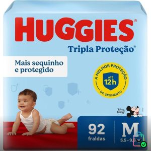 Huggies Fralda Tripla Proteção M 92 Un