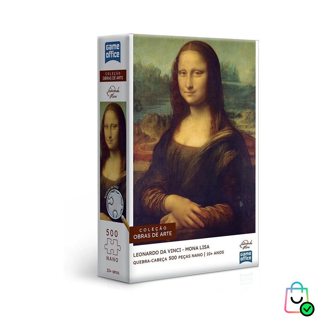 Toyster Quebracabeça Leonardo Da Vinci A Mona Lisa 500 peças nano Game Office