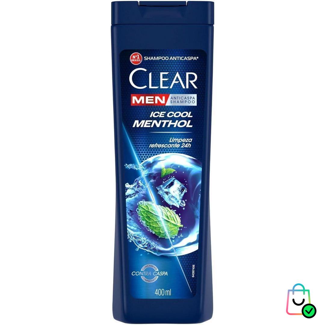 Clear Shampoo Men Anticaspa Ice Cool Menthol 400Ml