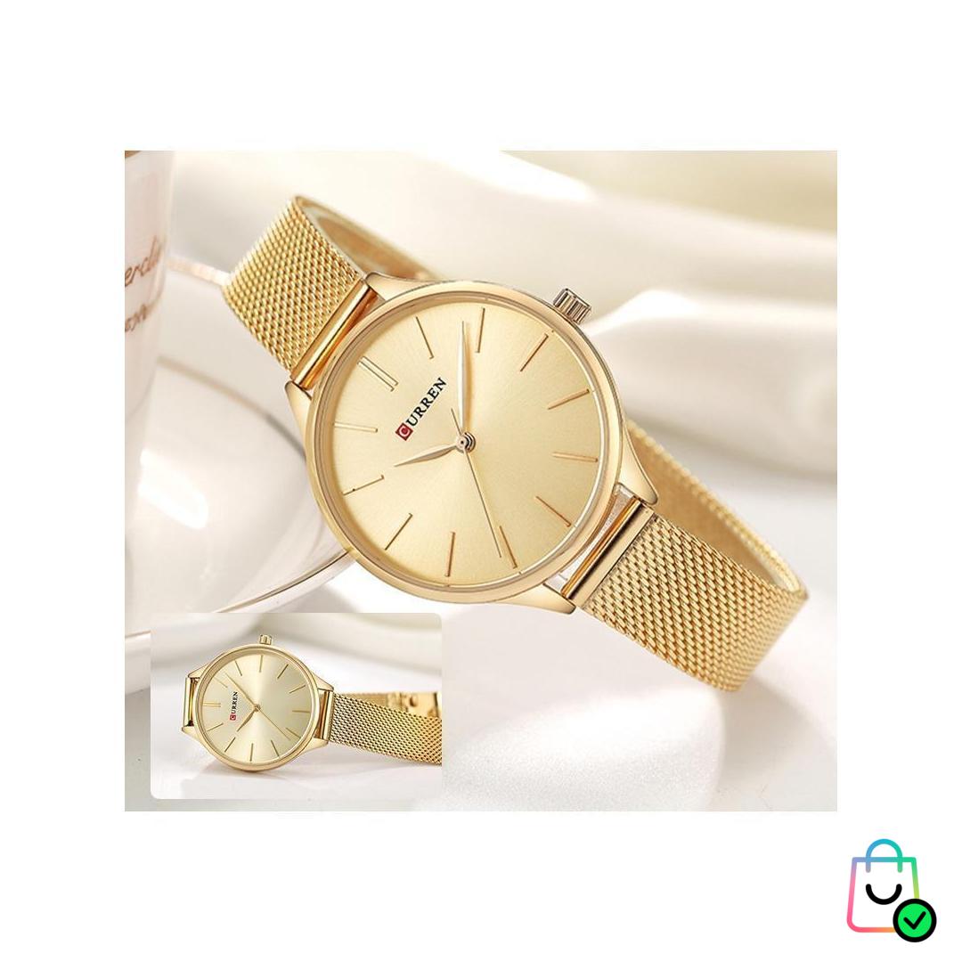 CURREN Relógio De Pulso Feminino De Quartzo De Aço Inoxidável À Prova Dágua CR24MX